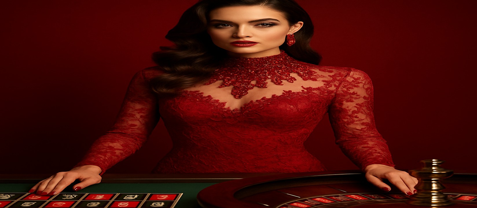 একটি গেমিং প্ল্যাটফর্মে লাল পোশাক পরা এক নান্দনিক নারী 6zz-এ দ্রুত ও নিরাপদ লগইনের প্রস্তাব দেন