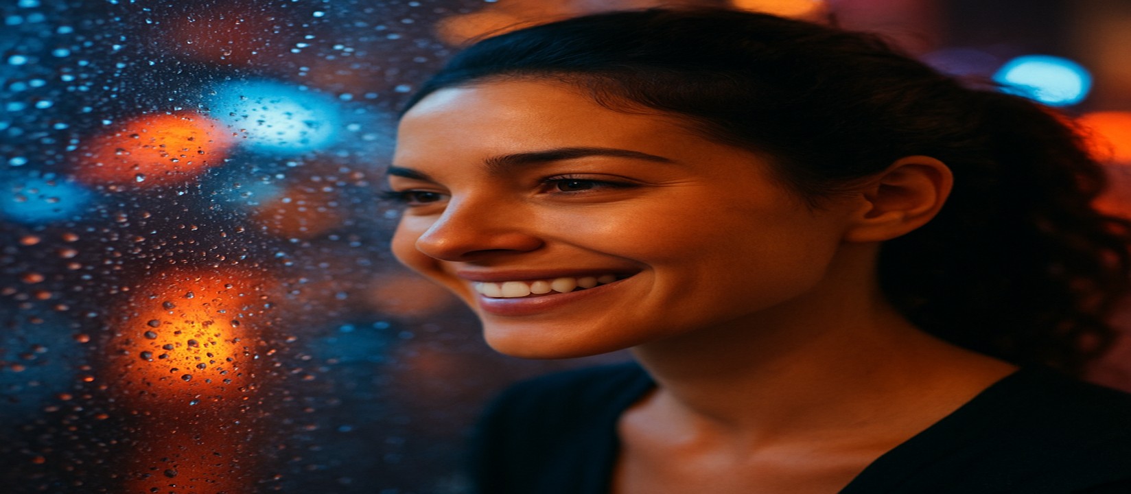 একটি মেয়ে 6zz প্ল্যাটফর্মে উজ্জ্বল আলোয় আলোকিত একটি আর্কেড গেমের পাশে বসে হাসছে